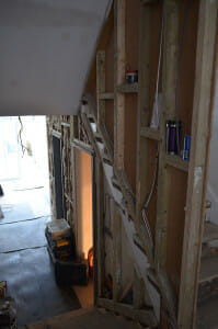 Wooden studwork