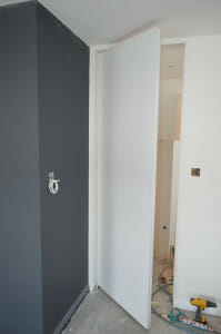 Wiring work in wall